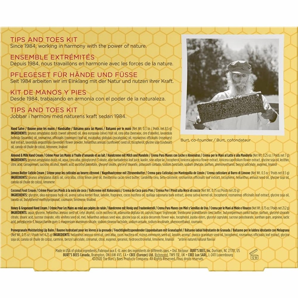 *SOLD* Burt's Bees Gift Set - Tips and Toes Travel Kit - Picture 2 of 3